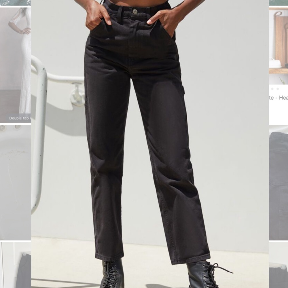 Black John Galt Ariana Painter Jeans